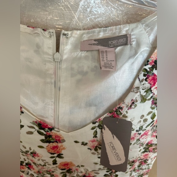 Forever 21 White Floral Dress - Picture 3 of 3